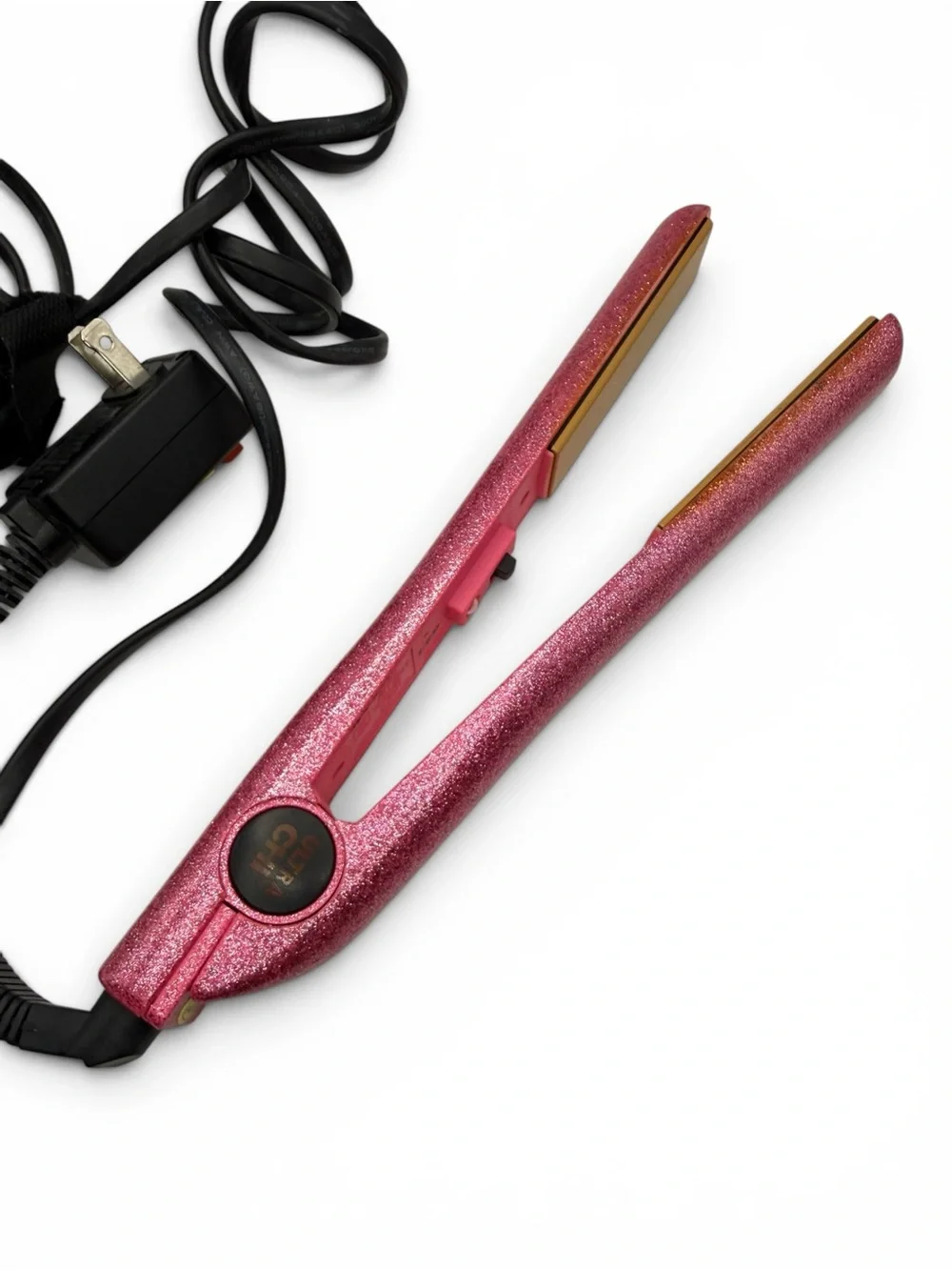 CHI Pink Glitter Ceramic Hair Straightener - Women Hair Tool